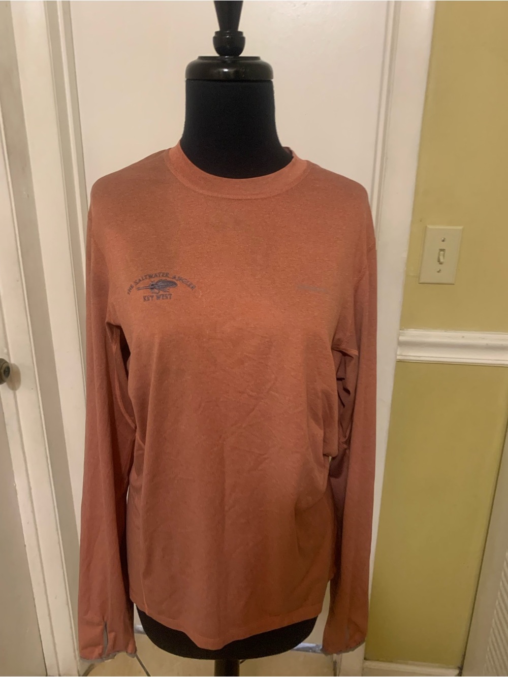Patagonia Long Sleeve Crew Tee in Terracotta